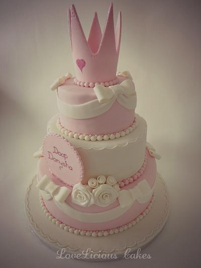 Baptism Princess Cake - Cake by loveliciouscakes