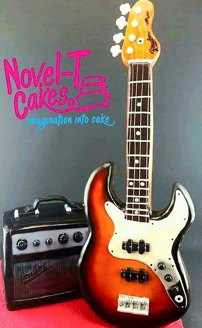 Guitar and amp cake - Cake by Novel-T Cakes