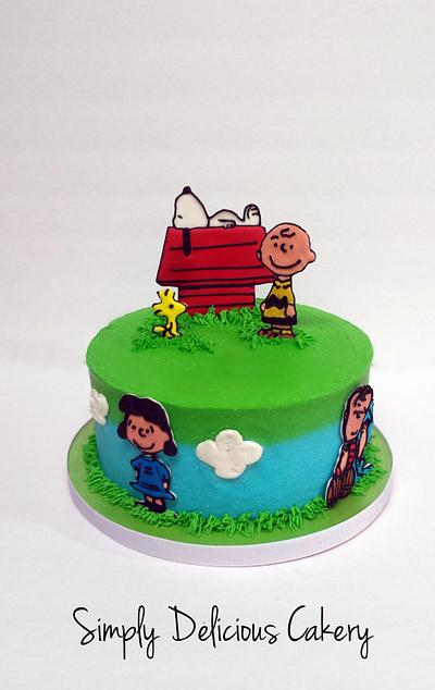 Charlie Brown 1st Birthday  - Cake by Simply Delicious Cakery