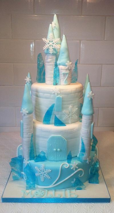 Frozen Castle Cake - Cake by Queen of Hearts Cakes