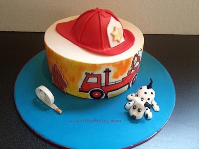 Child's fireman cake - Cake by Sarah
