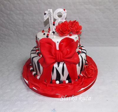 18th birthday cake - Cake by SlatkaKuca
