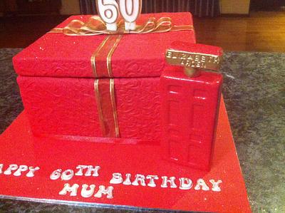 Elizabeth Arden's Red Door 60th Birthday Cake - Cake by CakeIndulgence