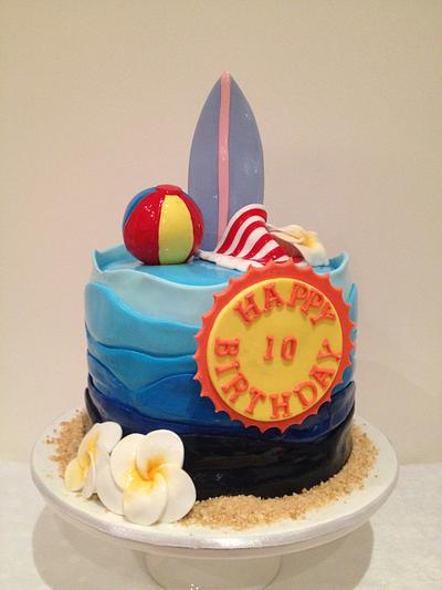 Down by the Sea - Cake by icingcupcakes