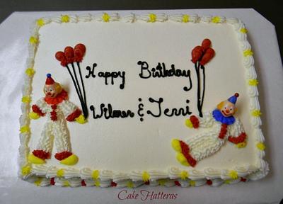 Old School, Butter Cream Clowns - Cake by Donna Tokazowski- Cake Hatteras, Martinsburg WV