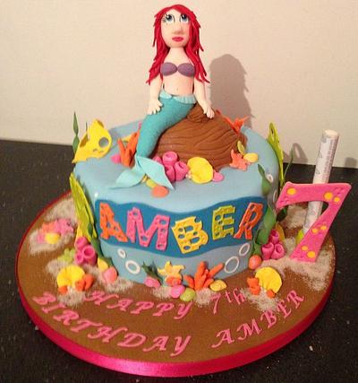 Ariel little mermaid cake - Cake by Donnajanecakes 