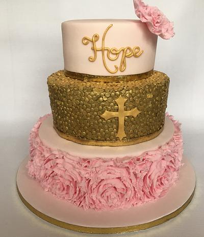 My God daughters christening cake  - Cake by Littlelizacakes
