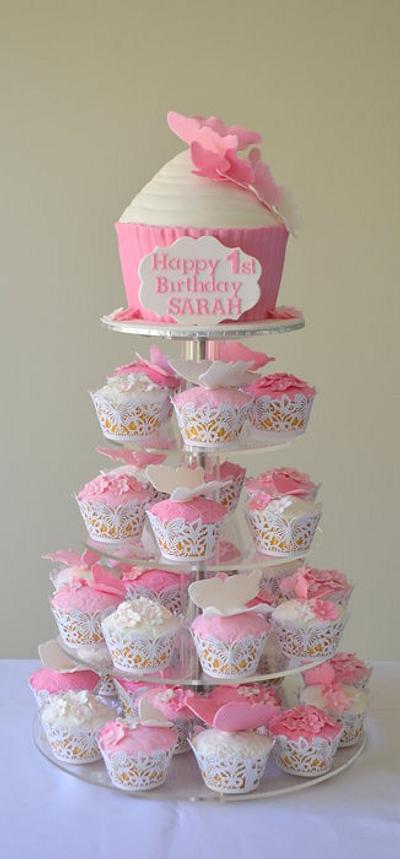giant cupcake tower - Cake by Sue Ghabach