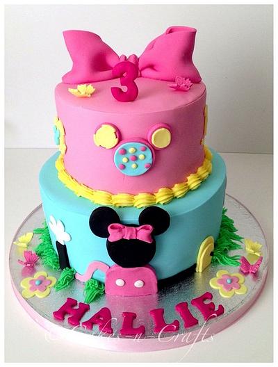 Minnie Mouse clubhouse - Cake by June milne