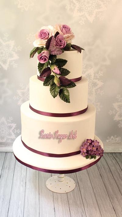 Wedding cake  - Cake by Rania Albadawy Sugar Art