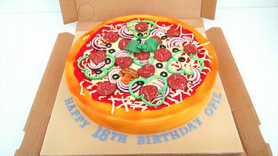 Pizza a Cake Anyone? - Cake by Laras Theme Cakes