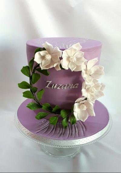  confirmation in lilac - Cake by Kaliss