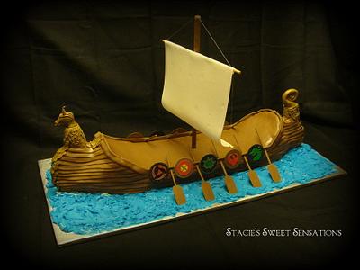 Viking Longship - Cake by Naturepixie