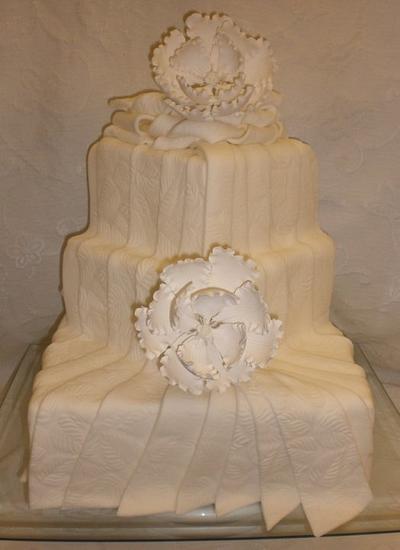 White Wedding Cake - Cake by Maggie Rosario