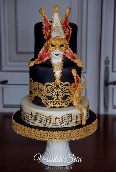 Venetian Masquerade - Cake by Veronica Seta