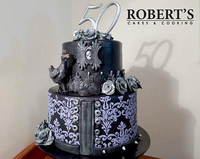Goth chic-chicken cake - Cake by Robert Harwood