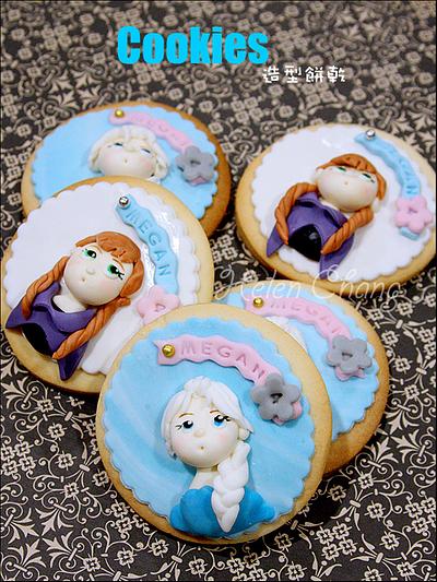Cute Frozen Cookies - Cake by Helen Chang