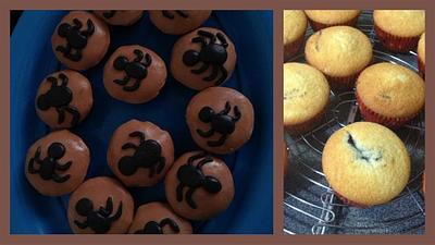Halloween Cupcakes - Spider - Cake by klinong