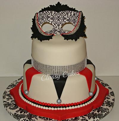 Mardi Gras Sweet 16 - Cake by Classy Cakes By Diane