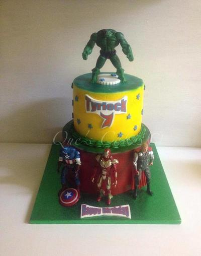 Avengers Cake  - Cake by Que's Cakes