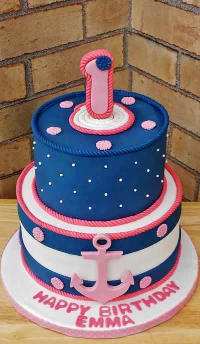 Sailor Girl 1st. Birthday Cake - Cake by Enza - Sweet-E