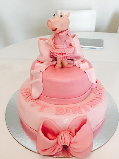 Peppa pig themed cake  - Cake by Malika