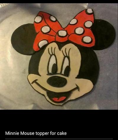 Minnie Mouse cake topper - Cake by Bronecia (custom cakes)