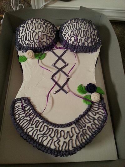 Bachelorette corset cake - Cake by Tami