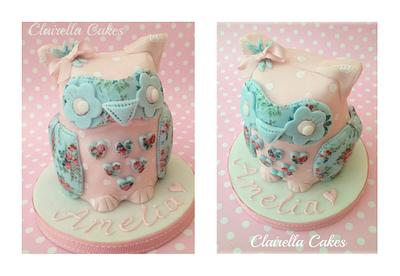'Octavia' The Owl Doorstop Cake - Cake by Clairella Cakes 