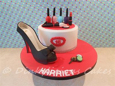 Stiletto and Shoe cake. - Cake by Dinkylicious Cakes