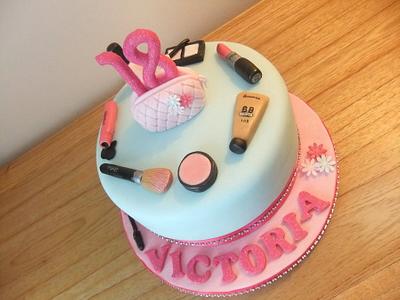 Make up 18th birthday cake - Cake by Louise Hodgson