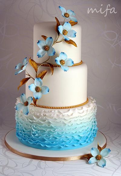 Something blue... - Cake by Michaela Fajmanova