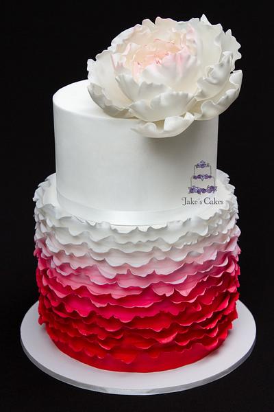 Ombre Ruffles - Cake by Jake's Cakes