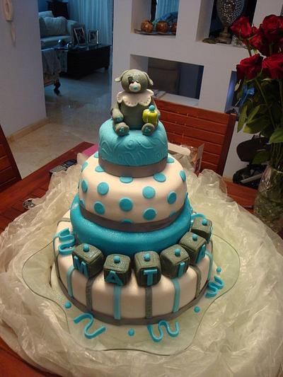 MATIAS CHRISTENING - Cake by paolaou