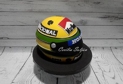 Casco Airton Senna - Cake by Cecilia Solján