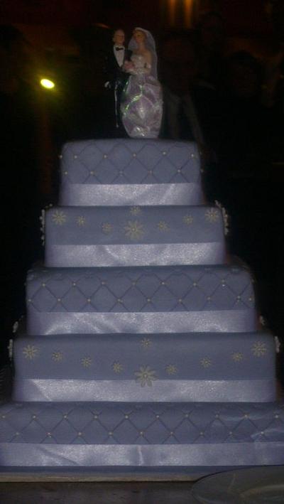 violet wedding cake - Cake by esther