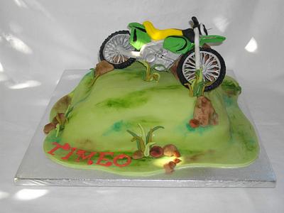 Dirt bike cake - Cake by Mandy
