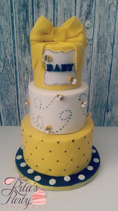 Bumble Bee Babyshower - Cake by Ritas Creations