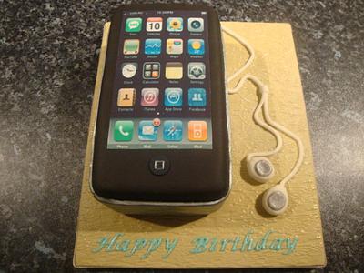 Iphone Birthday Cake - Cake by Claire
