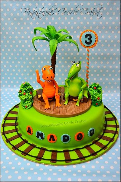 Dinosaur Train Cake - Cake by Cecile Crabot