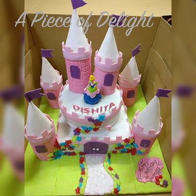 Cindrella Castle theme cake!! - Cake by A Piece of Delight by Manisha Arora 