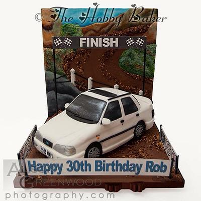 Ford Sierra cosworth  - Cake by The hobby baker 