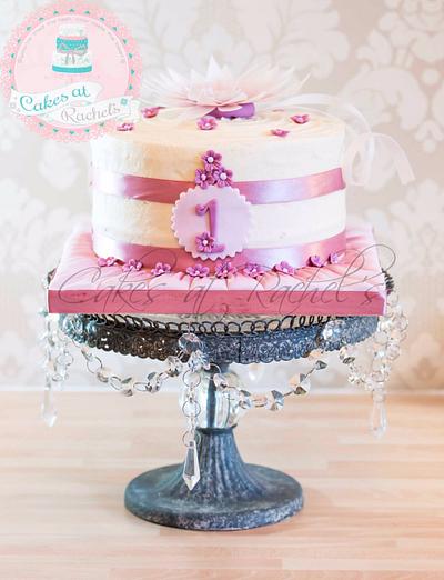 Wafer flower smash cake - Cake by CakesAtRachels