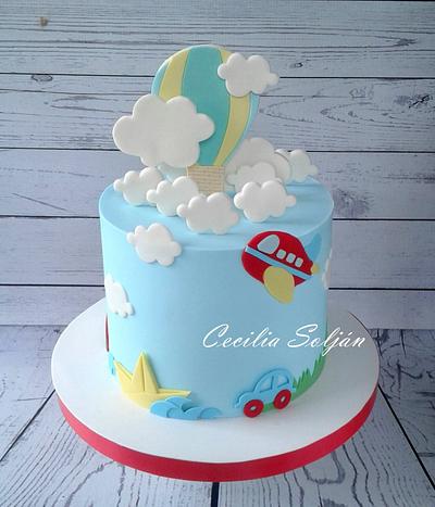 Torta Medios de transporte - Cake by Cecilia Solján