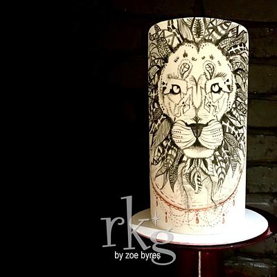 Lion.  - Cake by Zoe Byres