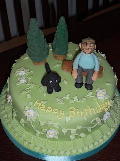Man and his Dog - Cake by Helen