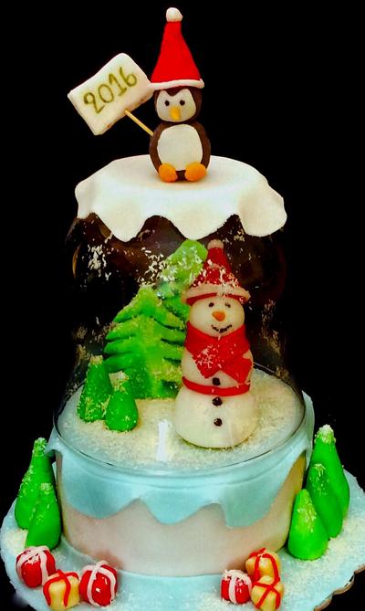 Snowglobe cake - Cake by Dora Th.
