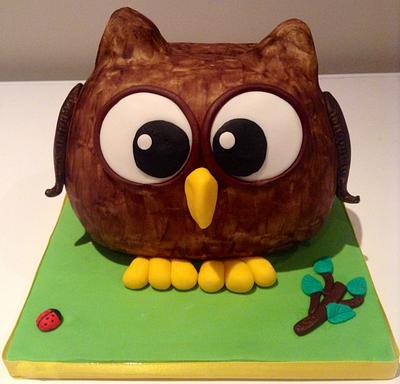 Owlbert - a bit late for the owl share :(  - Cake by Kim Gould