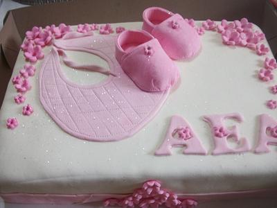 Christening Cake  - Cake by Li'l Cakes and More