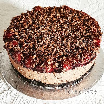 Chocolate & Cherry Cheesecake - Cake by Take a Bite